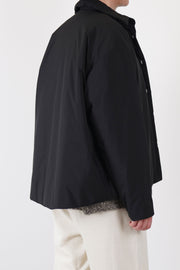 padded shirt jacket brooke black