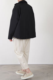 padded shirt jacket brooke black