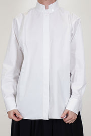 ascairi shirt timothy white is hand crafted in Italy from crisp cotton fabric