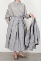 skirt cicas stripes grey