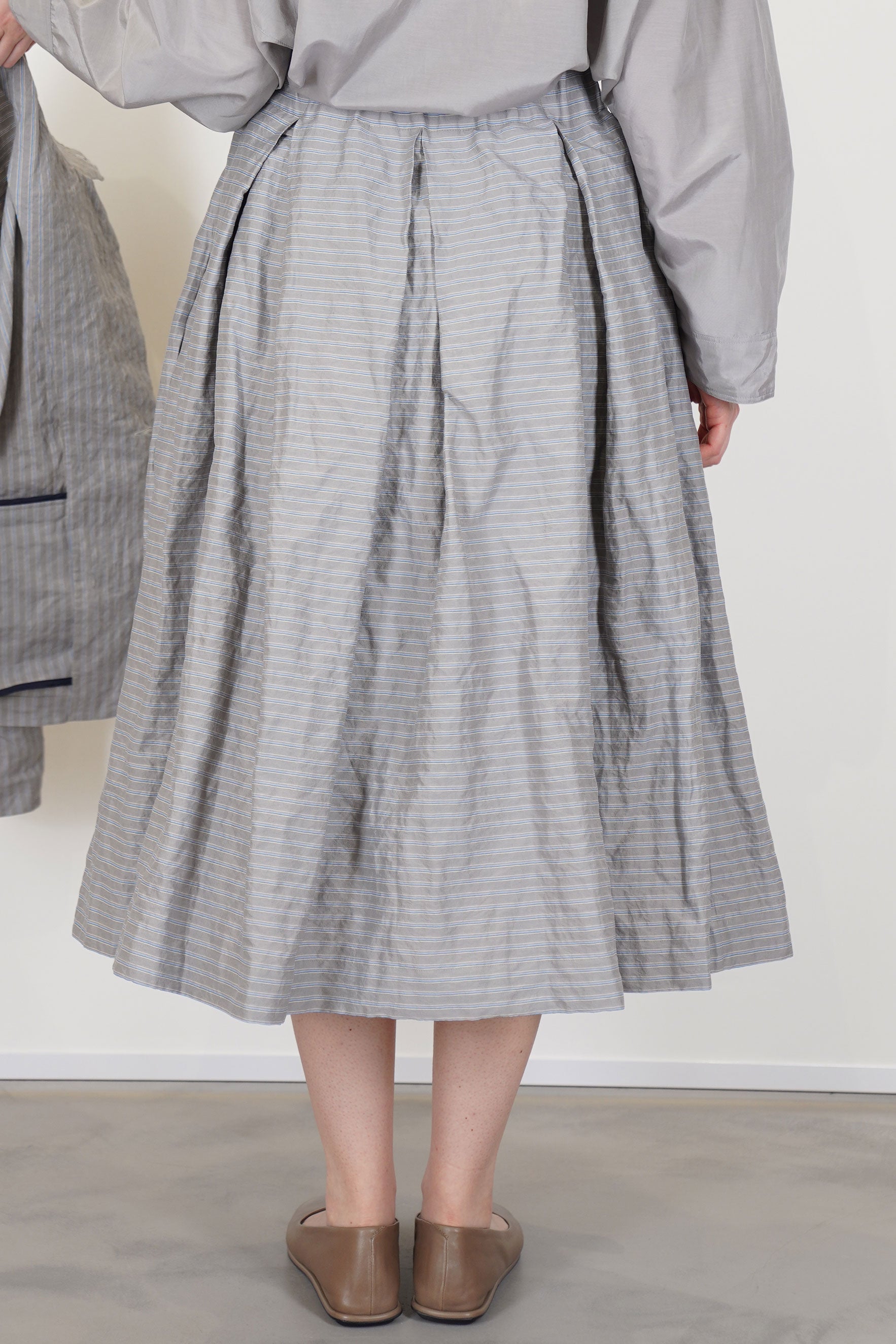 skirt cicas stripes grey