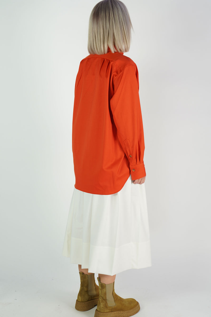 virgin wool skirt fleur milk