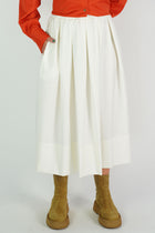 virgin wool skirt fleur milk