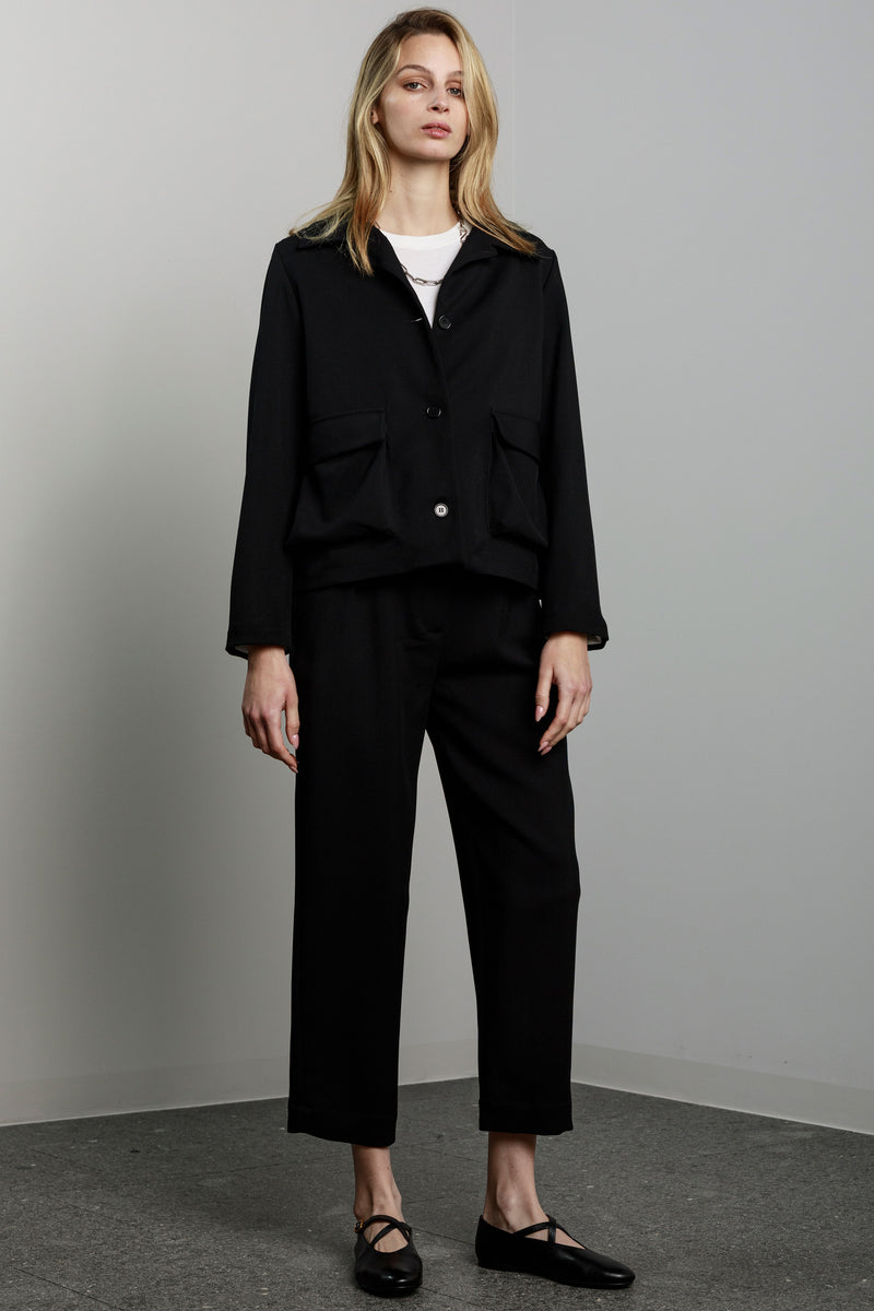 jacket loto wool black