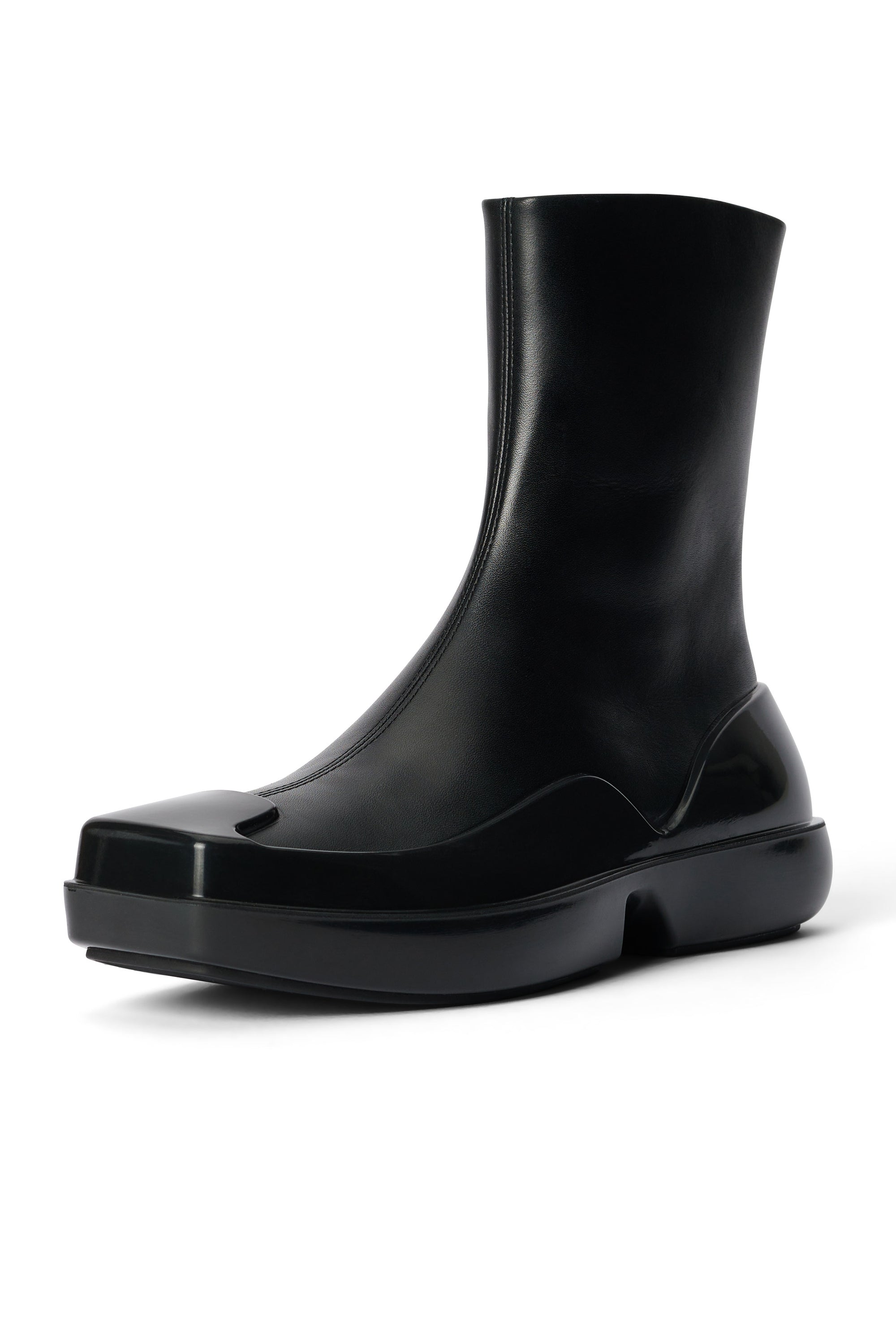 hybrid boot leather black