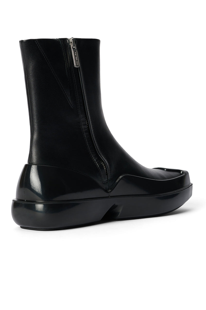 hybrid boot leather black