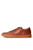 archetype sneaker leather chestnut