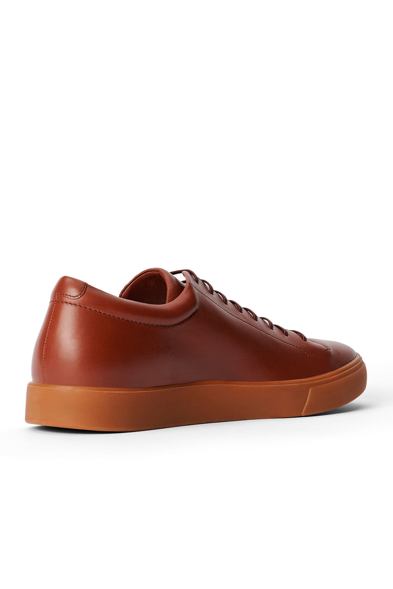 archetype sneaker leather chestnut