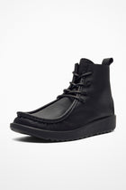 joke lace boot leather black