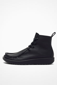 joke lace boot leather black