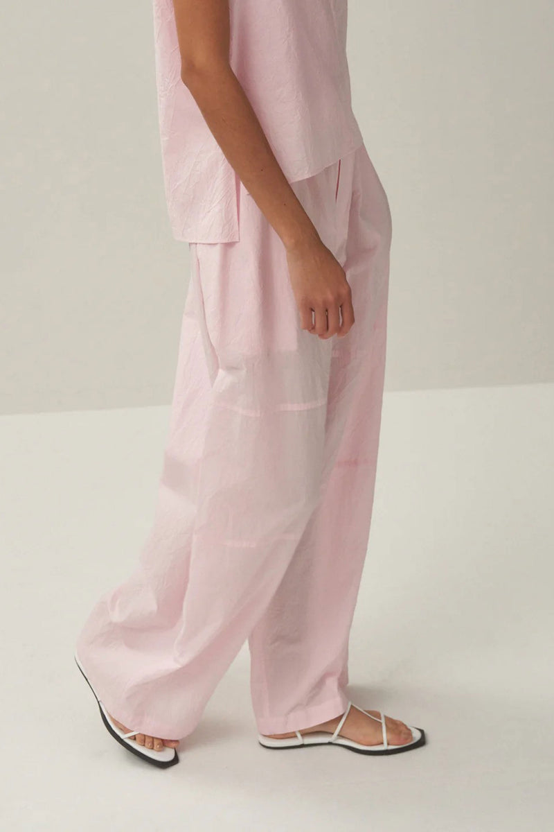 easy wide pants pink