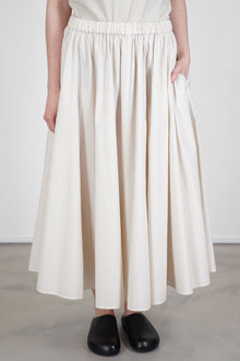 gathered skirt beige