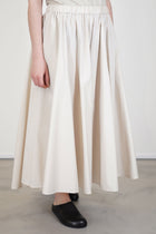 gathered skirt beige