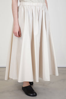 gathered skirt beige