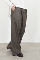 loose fit wool pants mocha
