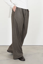 loose fit wool pants mocha