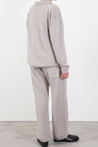 skipper polo sweater wool beige
