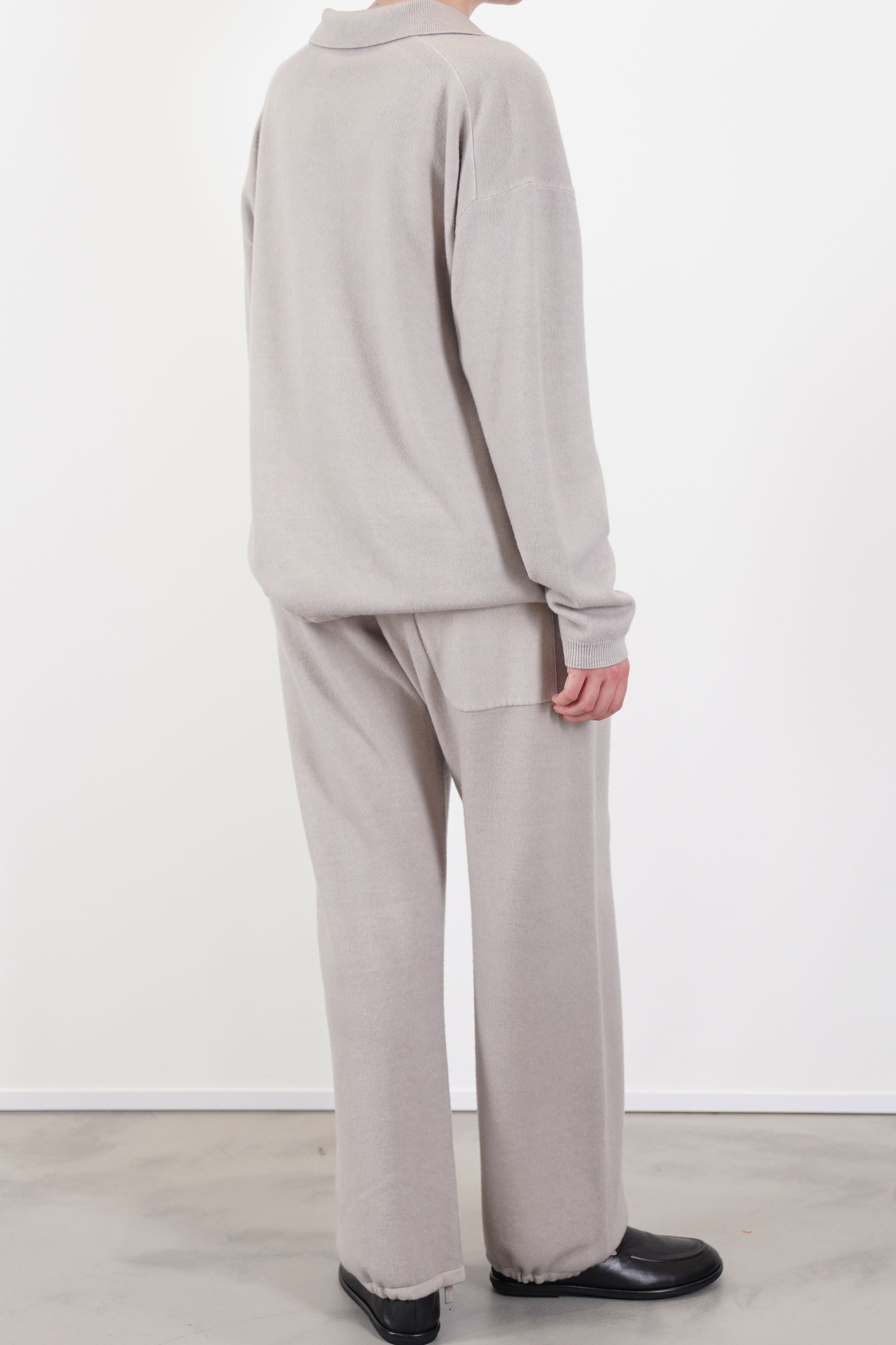 skipper polo sweater wool beige