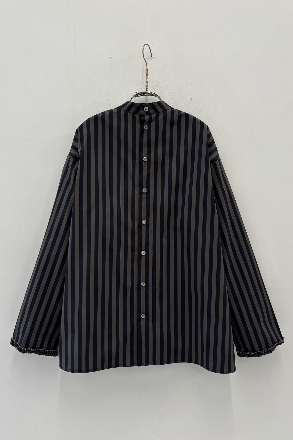 shirt sylvain grey x black stripe
