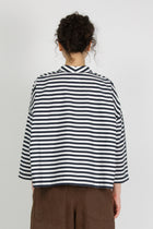 shirt brigitte white x navy stripe