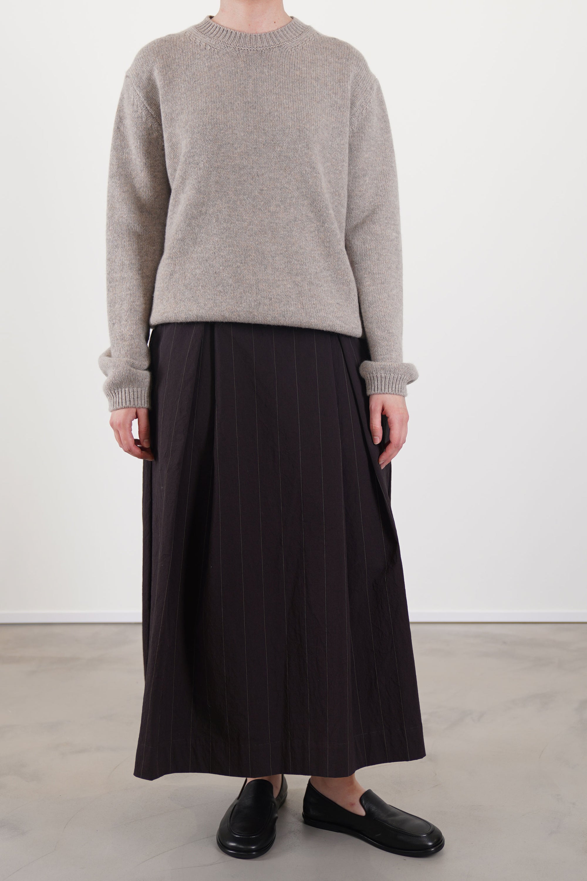 cashmere pullover greige