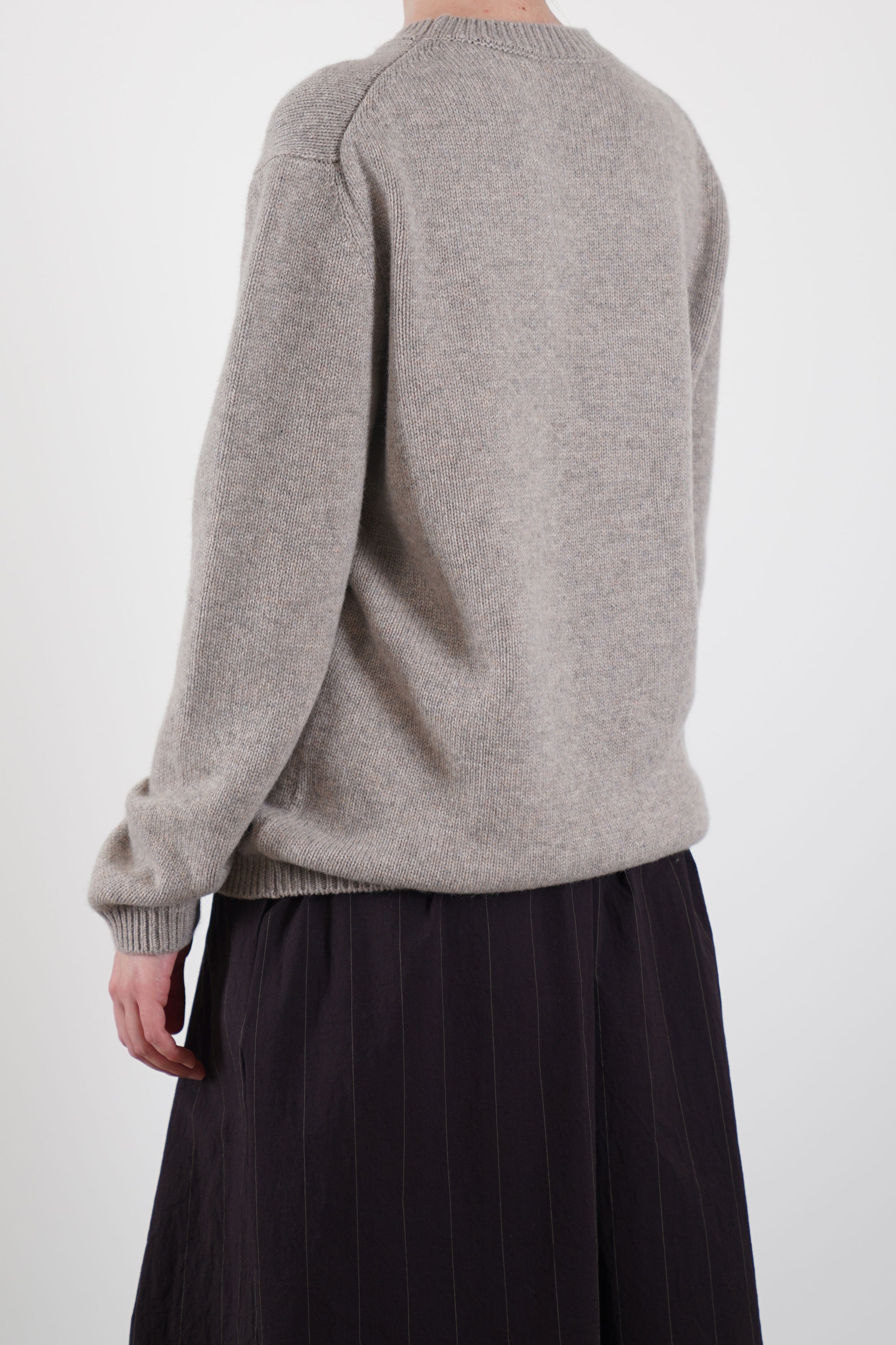 cashmere pullover greige