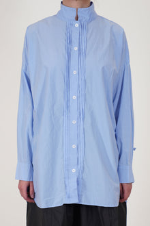 claudia long shirt powder blue