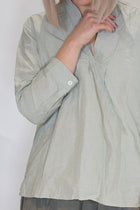 vera shirt sage cotton linen