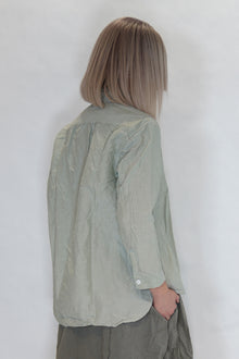 vera shirt sage cotton linen
