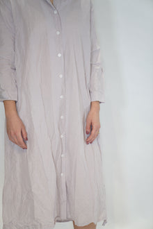 dawn dress cotton mauve cotton linen