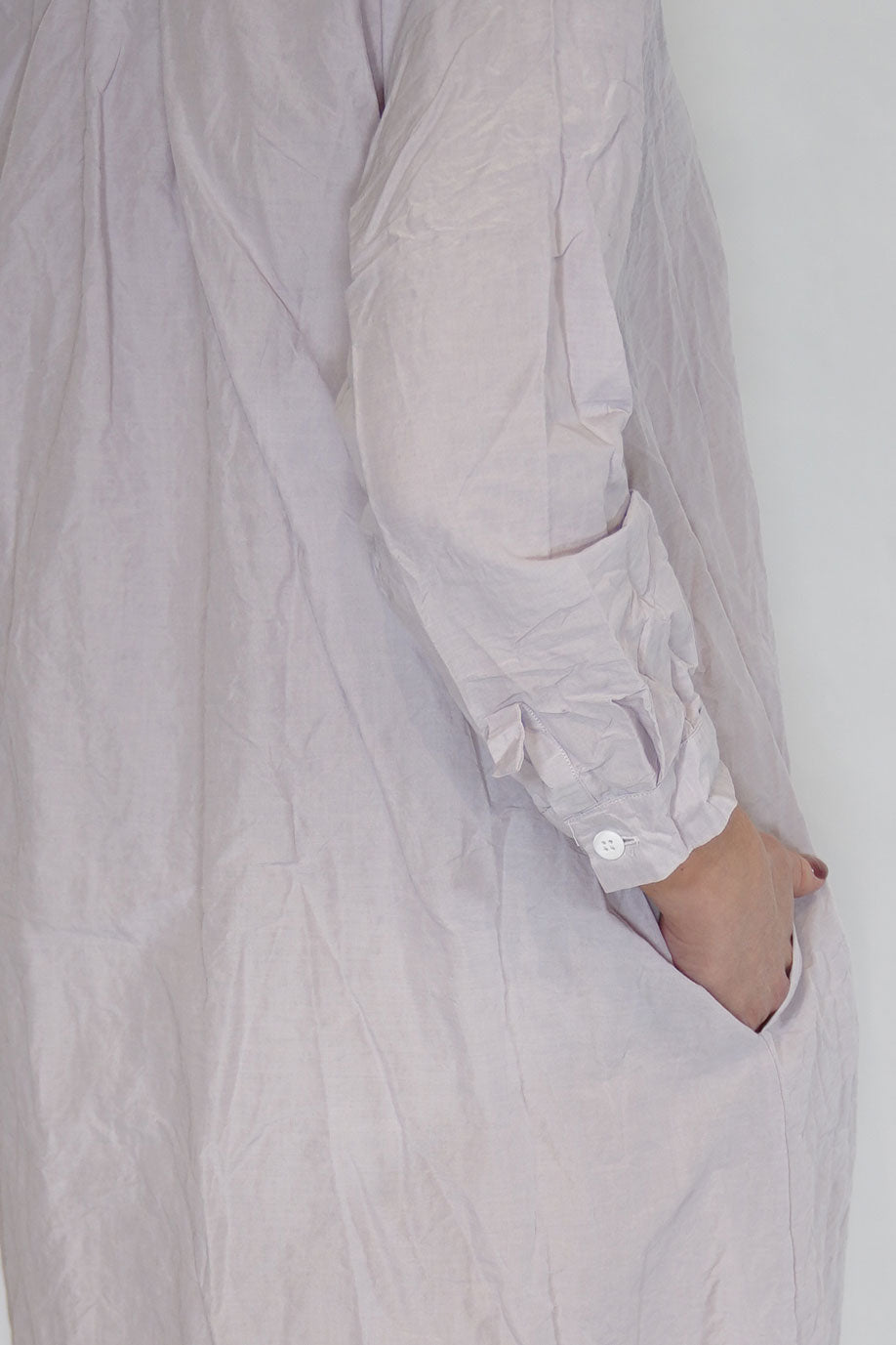 dawn dress cotton mauve cotton linen