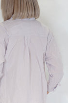 dawn dress cotton mauve cotton linen