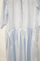 lena dress cotton silk linen pale blue