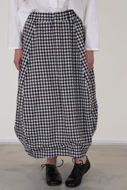 bergfabel virgin wool carla skirt check soft wool and fully cotton lined