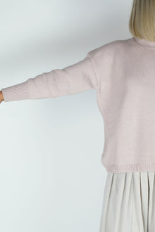 handmade loose cashmere pulli rose