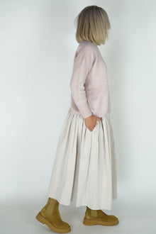 handmade loose cashmere pulli rose