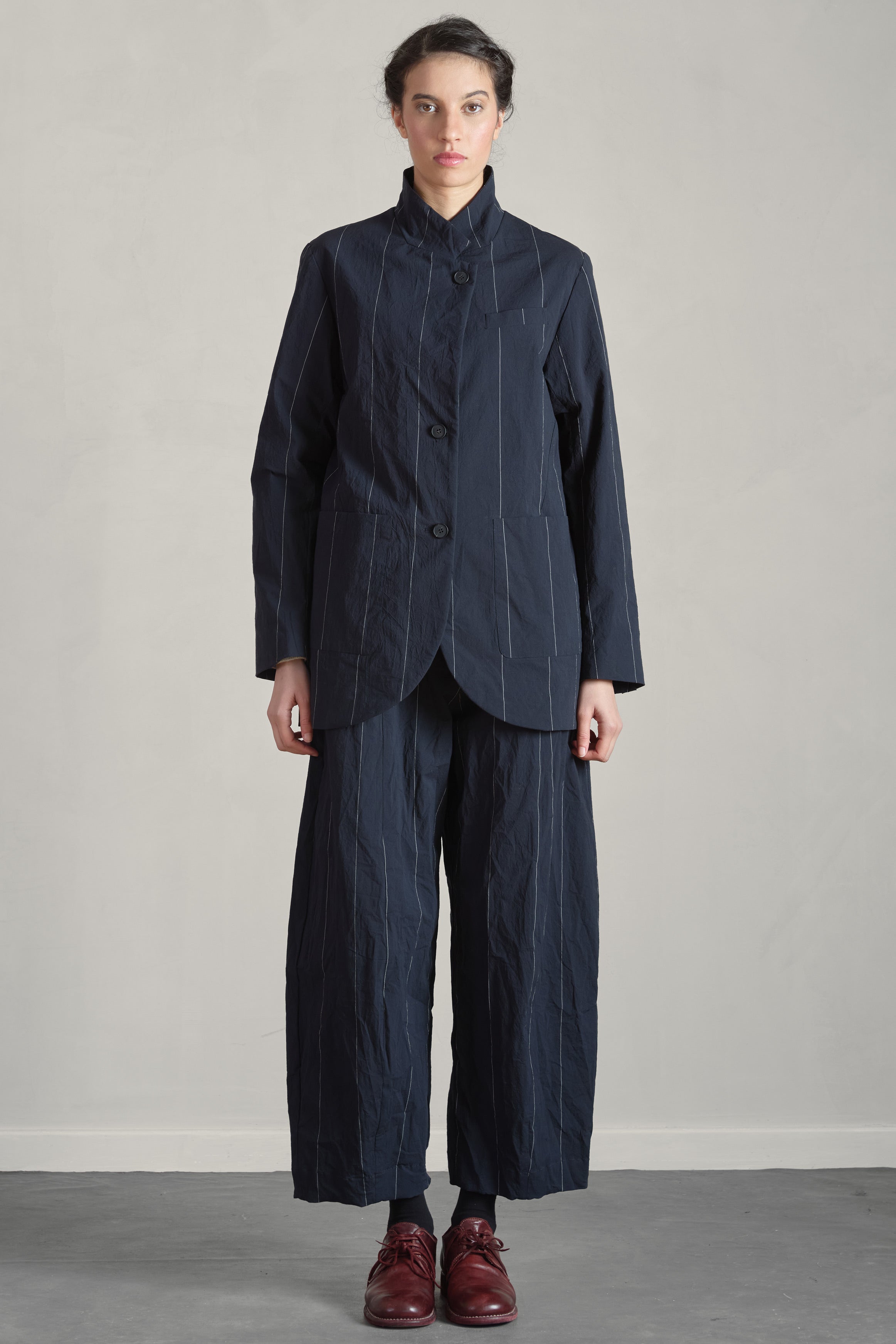 luisa jacket navy cotton