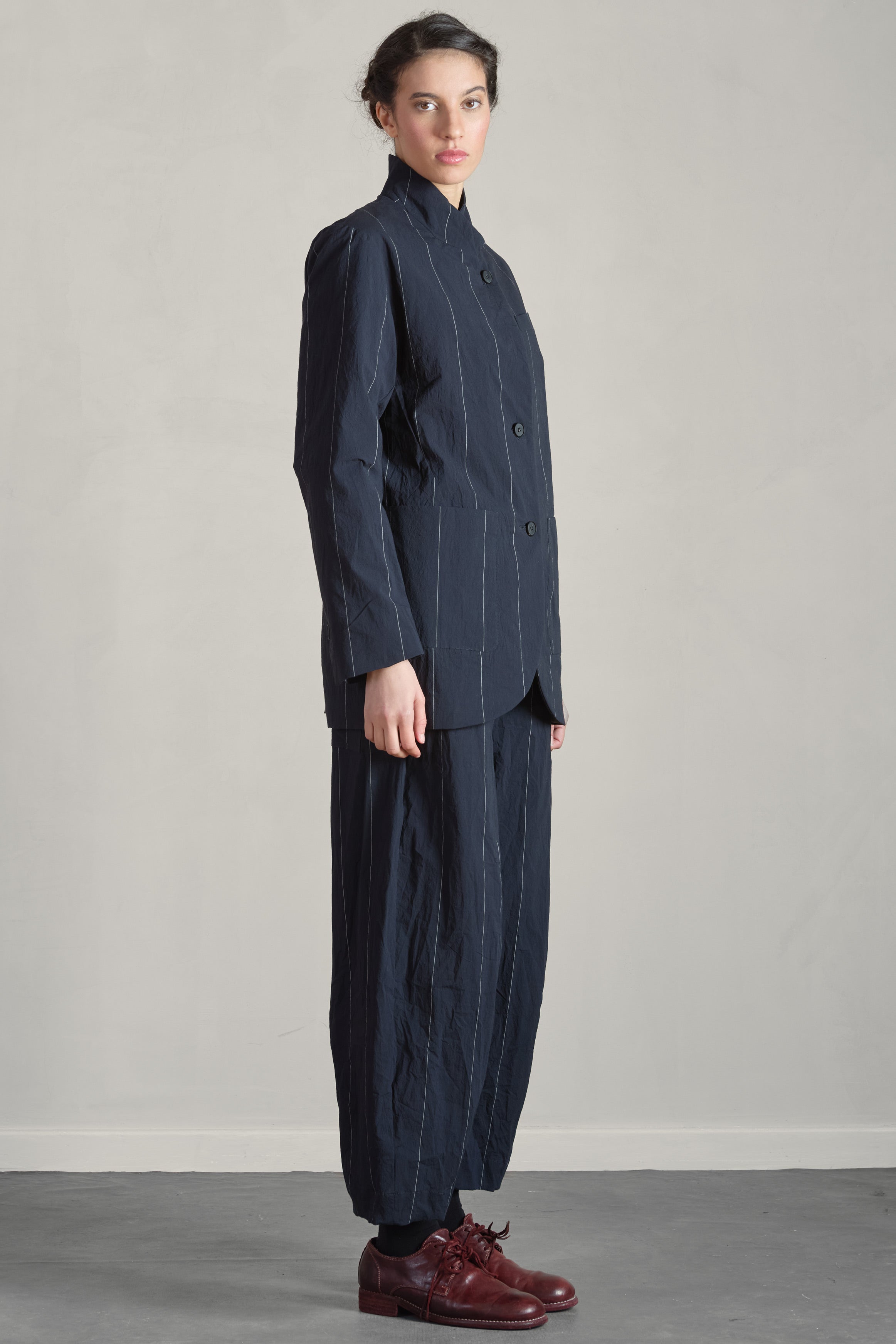 luisa jacket navy cotton