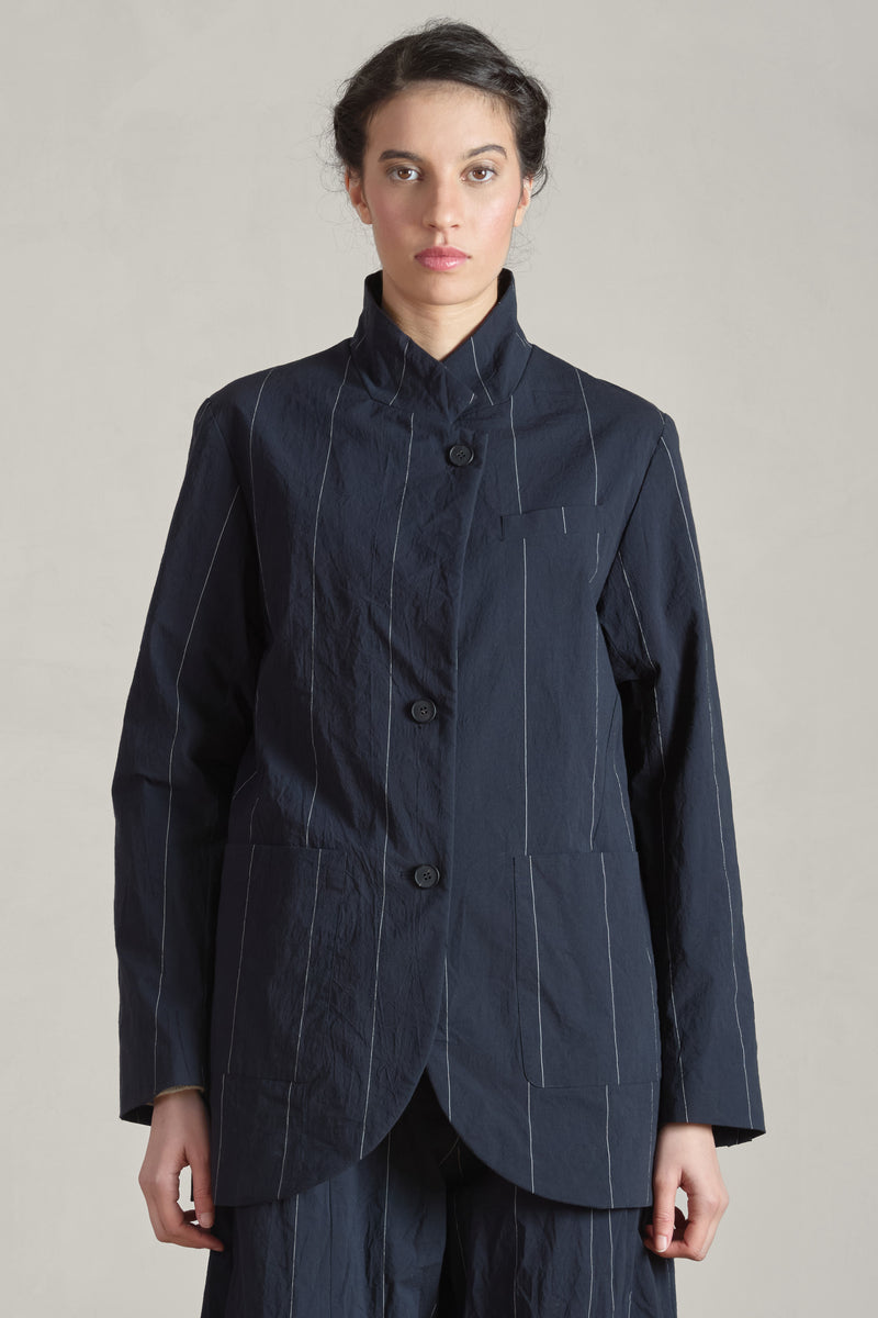 luisa jacket navy cotton
