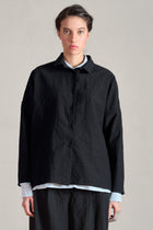 tina shirt wool black stripe