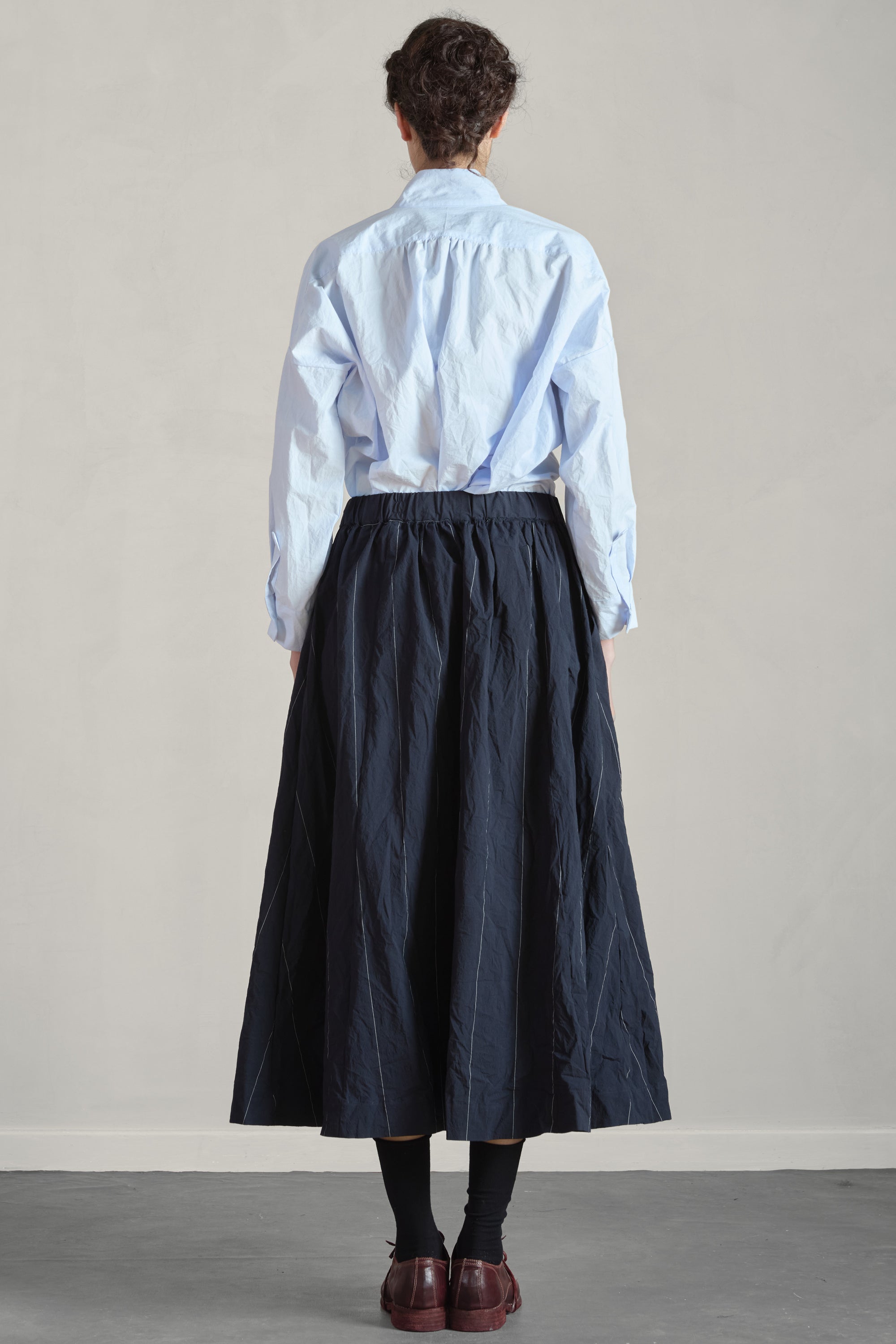 ivy skirt navy cotton