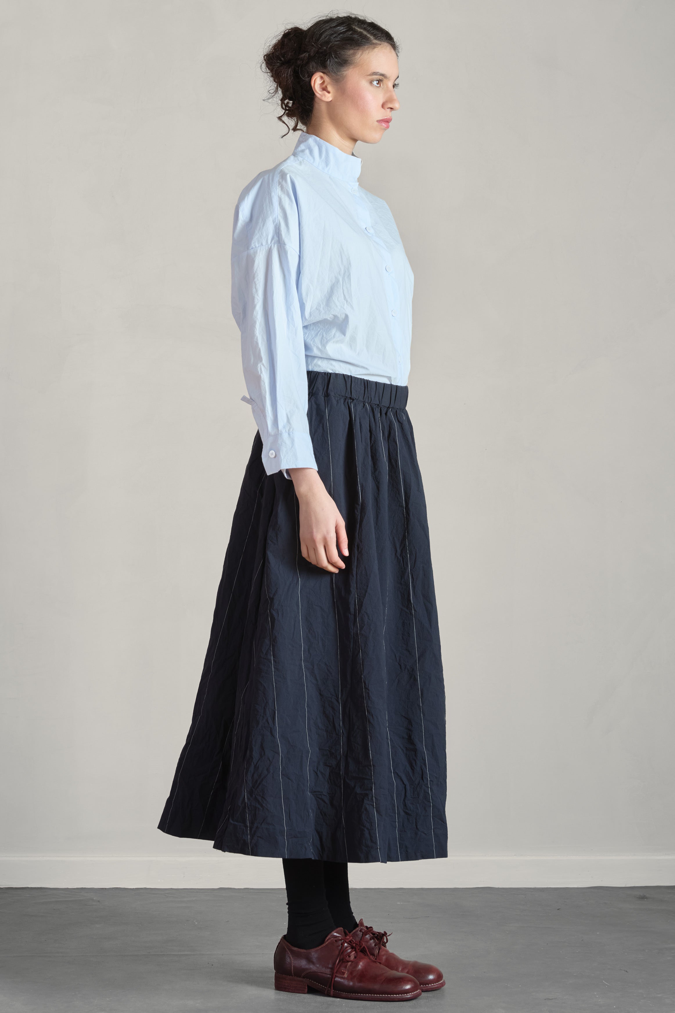 ivy skirt navy cotton