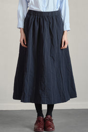 ivy skirt navy cotton