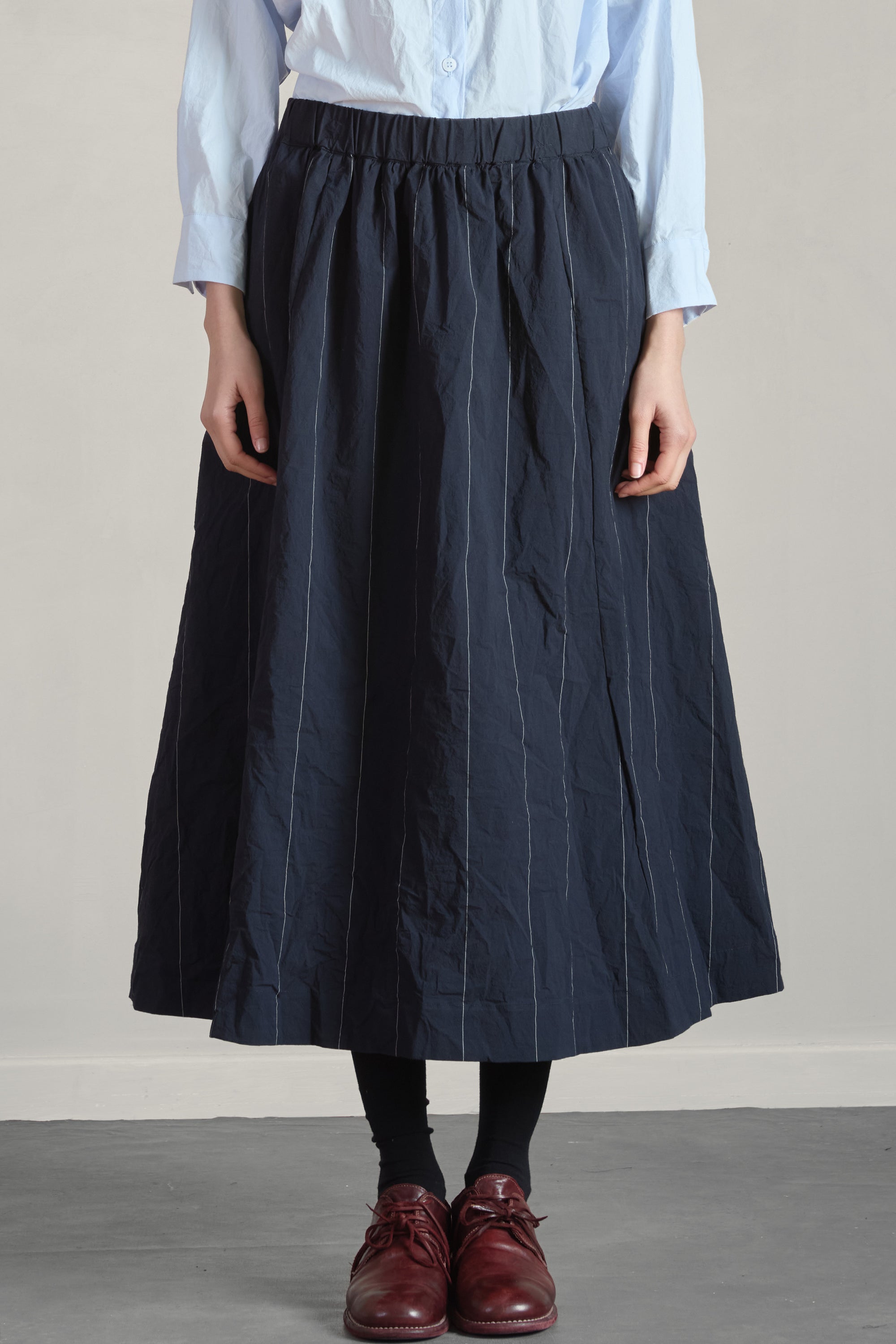 ivy skirt navy cotton