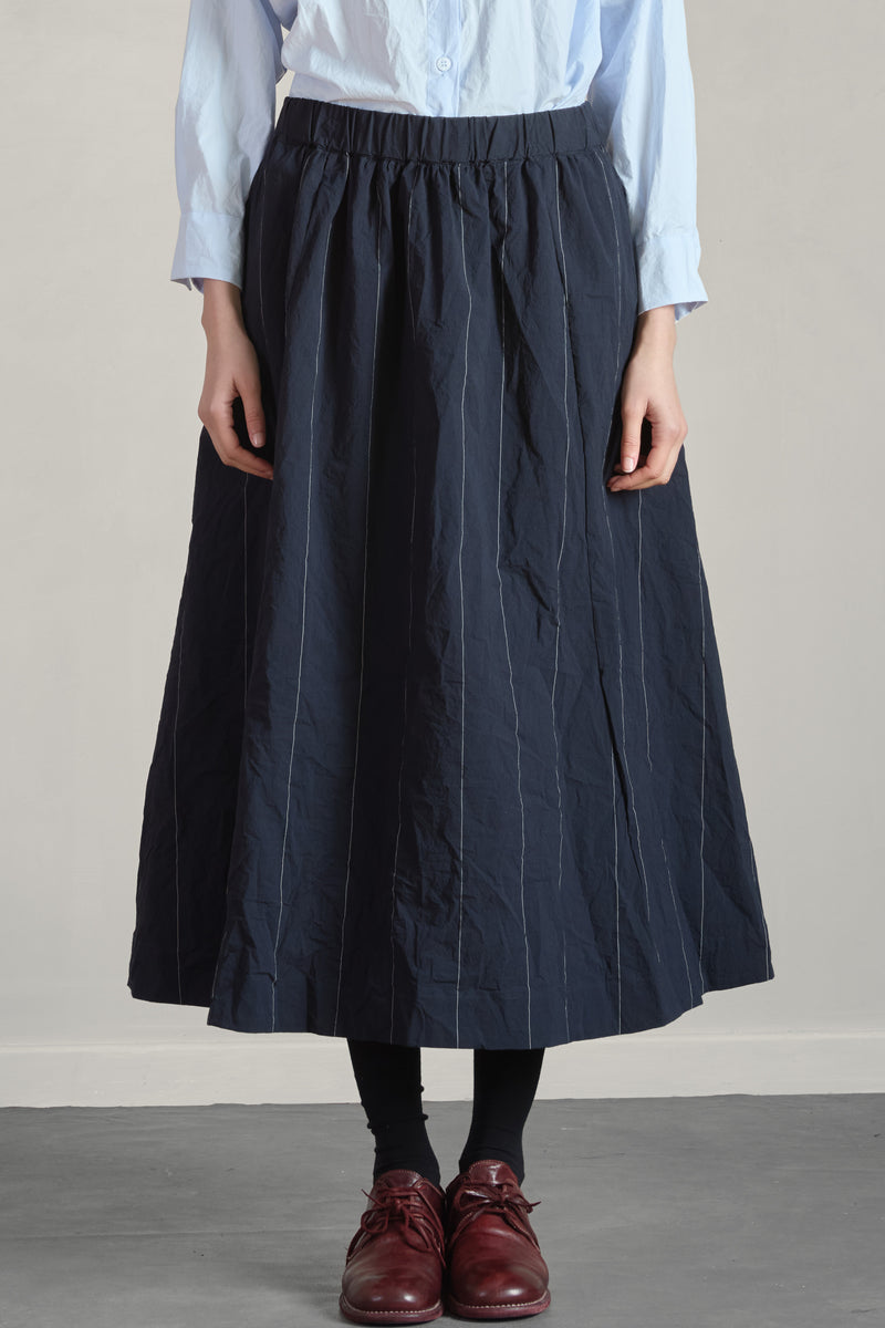 ivy skirt navy cotton