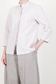 ada shirt cotton linen lavender