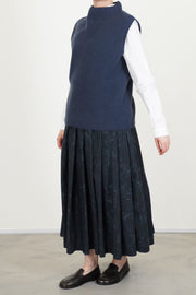 alva vest cashmere mazarine