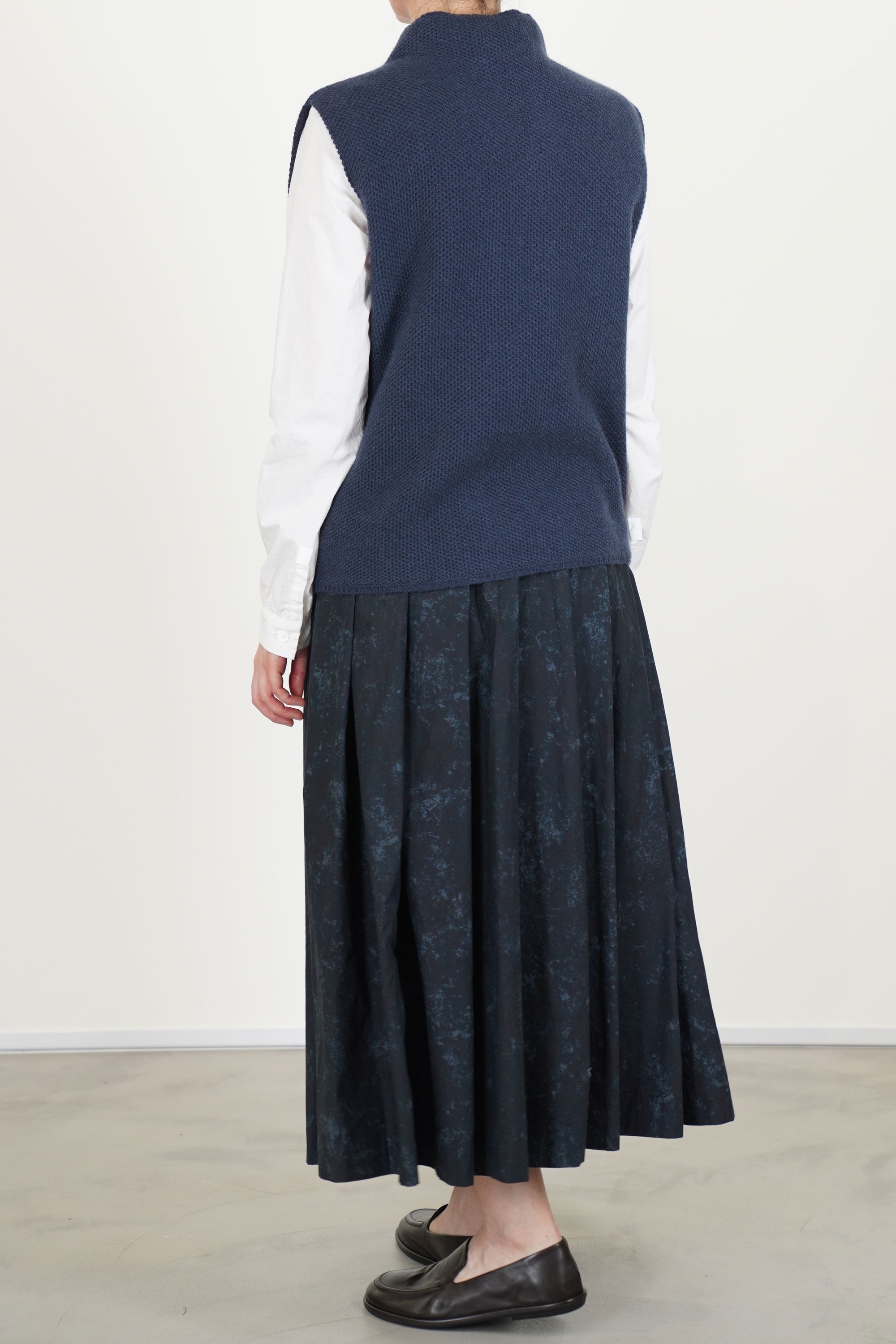 alva vest cashmere mazarine