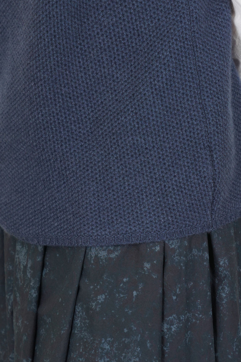 alva vest cashmere mazarine