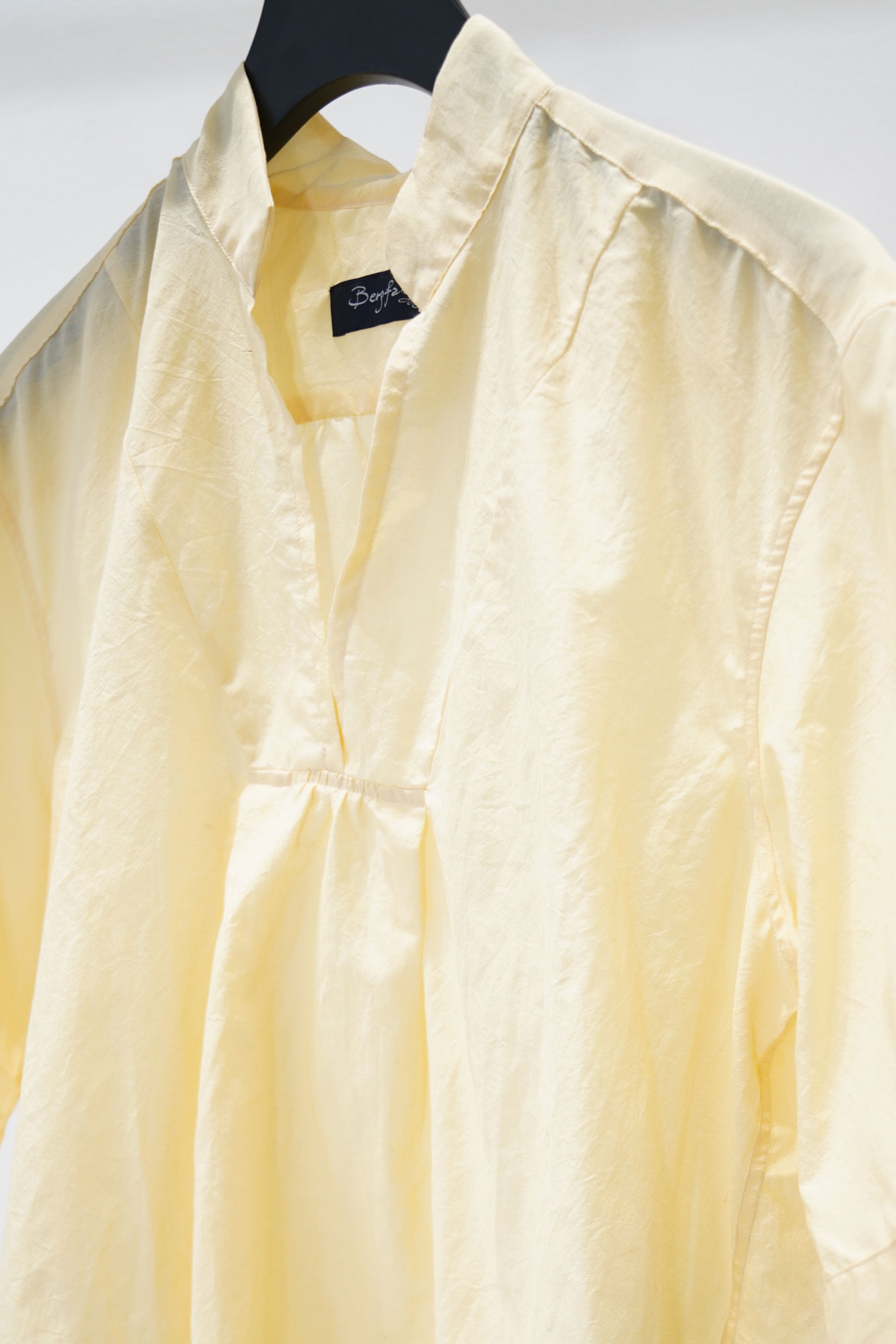 vera shirt cotton silk linen vanilla